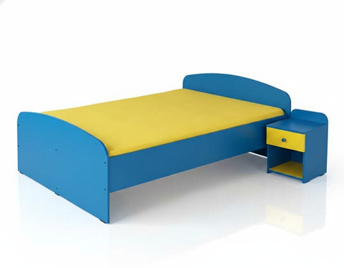 Plain Double Bed